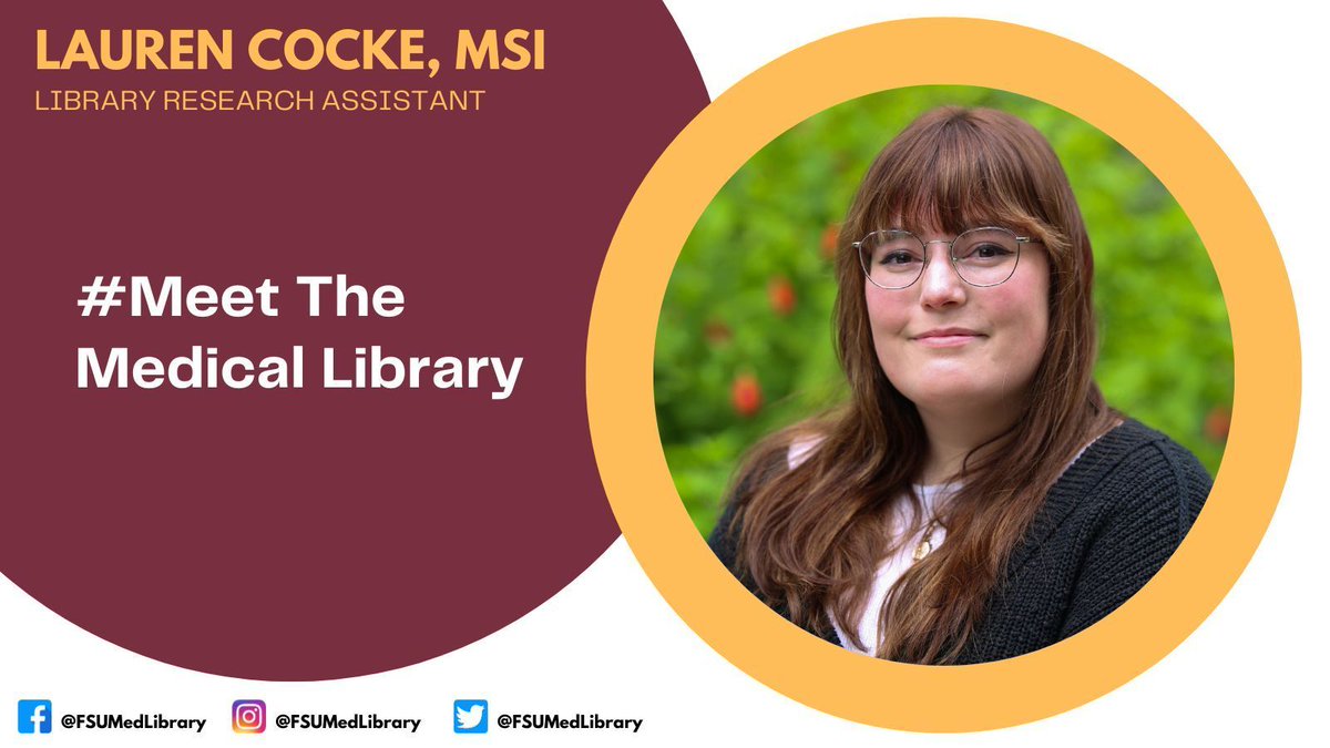 FSUMedLibrary's tweet photo. Please welcome Cali and Lauren as our new graduate assistants at the Maguire Medical Library! They are both pursuing their MSI at #FSU; where they will gain valuable knowledge and skills in the field of Information Science and Medicine. 🎓
#MeetTheMedicalLibrary #Welcome! #FSUCoM https://t.co/hrFcbWR2hV