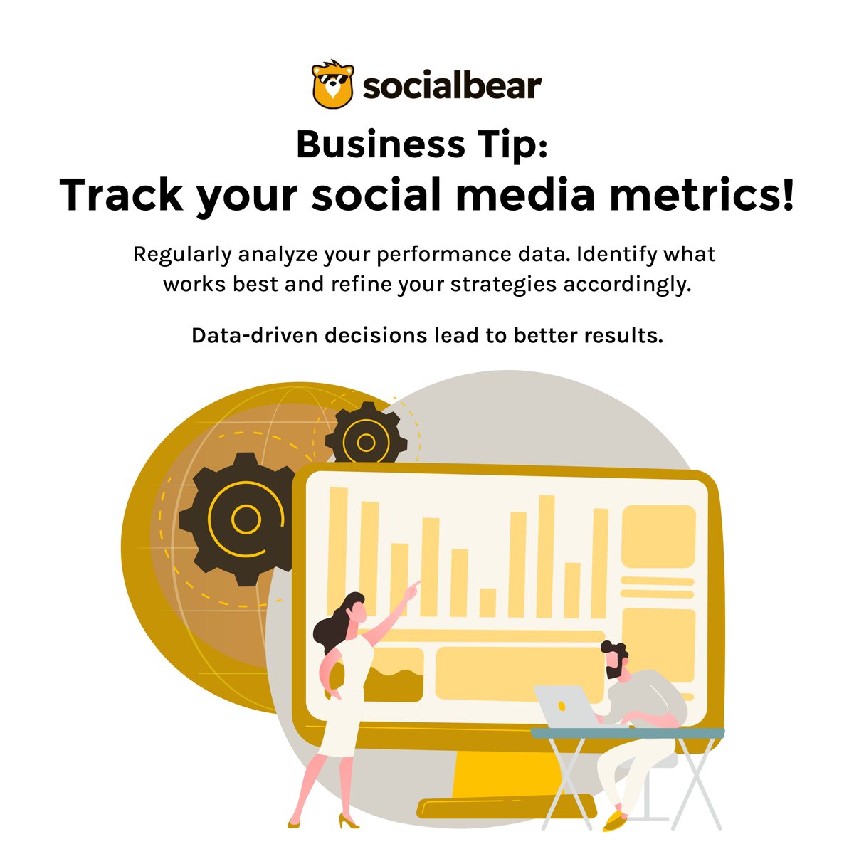 Data-driven decisions leads to better results!

#Socialmedia #Tips #socialmediahacks