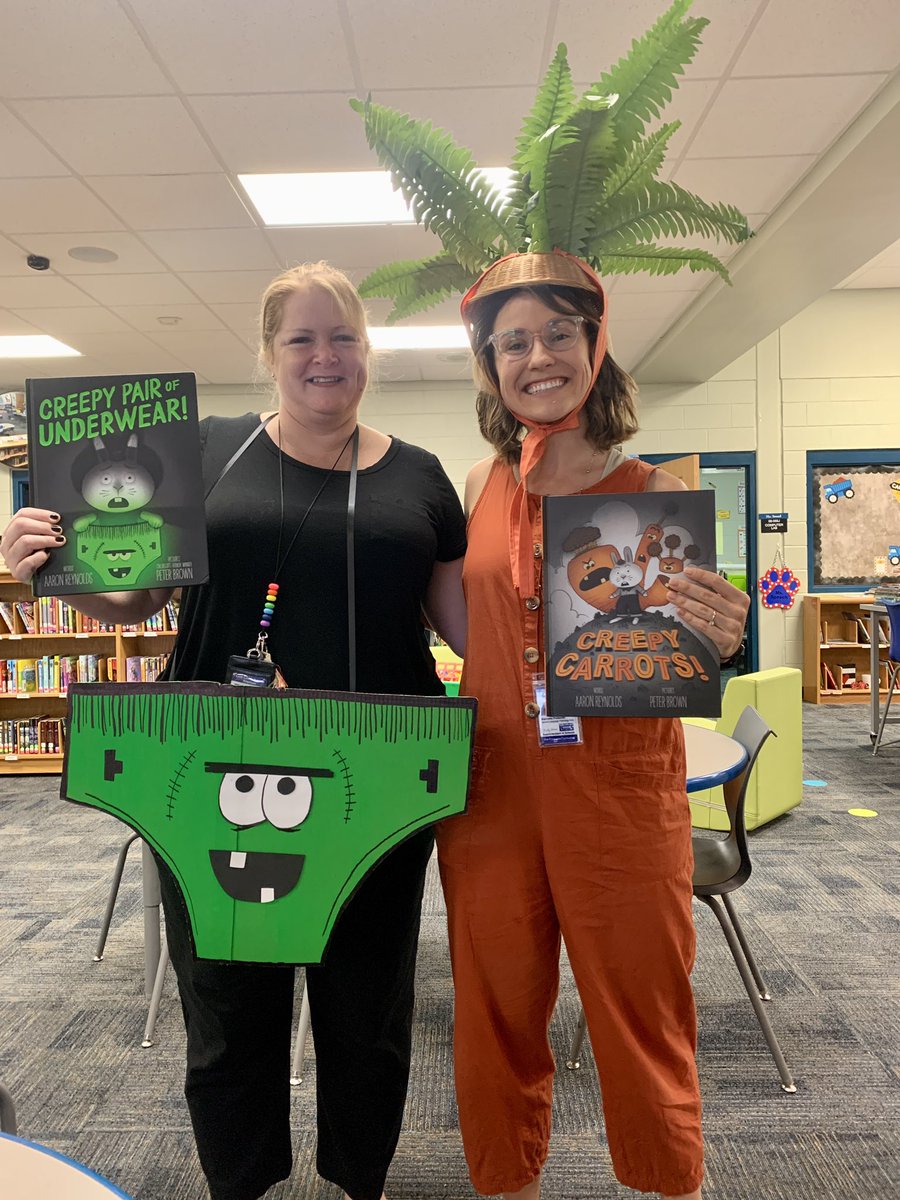 Not an original idea BUT it is the first costume that I have ever made by myself! #CreepyPairOfUnderwear #librarians #mediaspecialist #teacherlife 
@areynoldsbooks <a href="/itspeterbrown/">peter brown!</a>