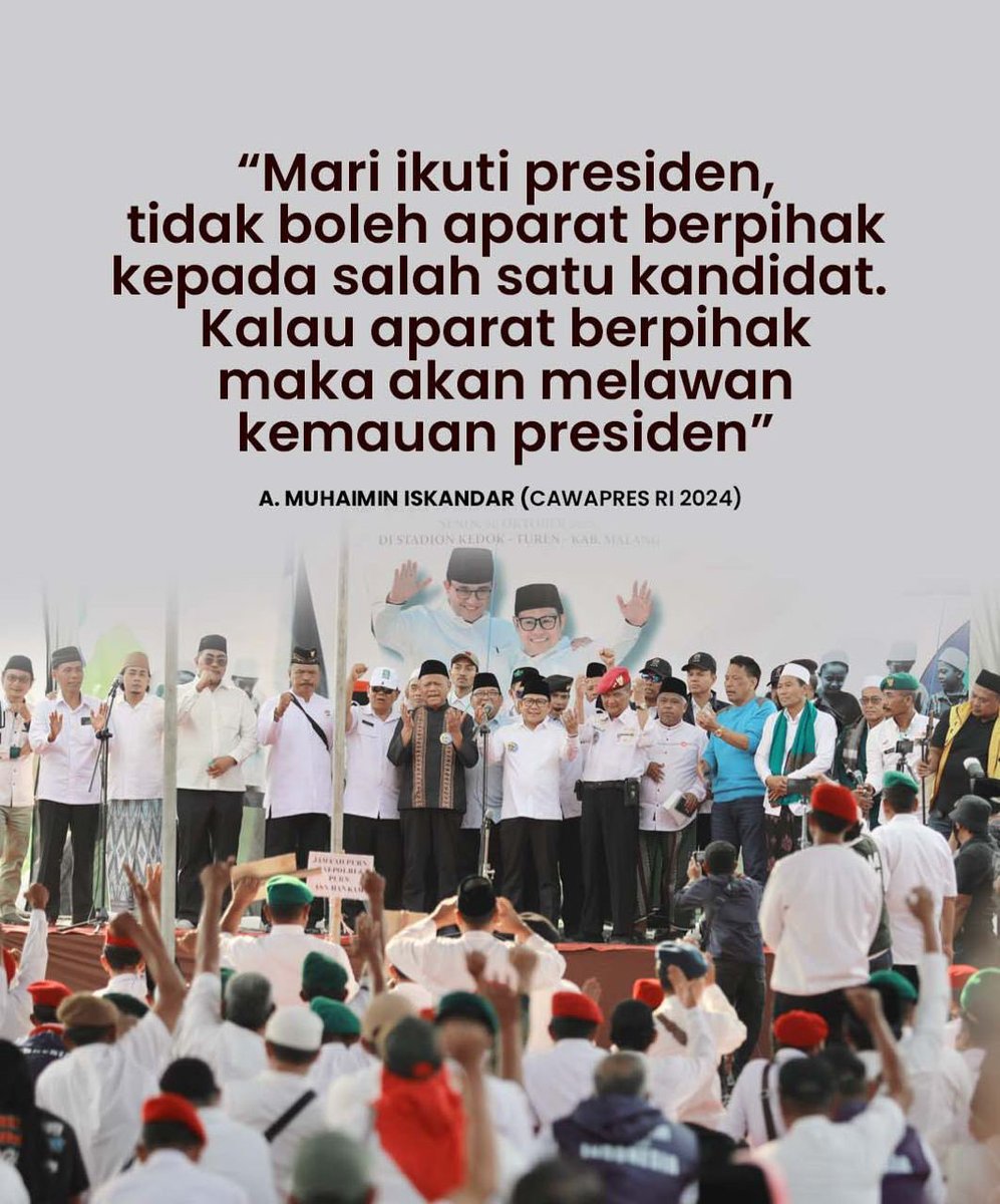 riansprtn's tweet photo. Gus Imin seorang panutan, berjiwa pemimpin dan mampu membawa Indonesia adil, makmur dan sejahtera.
#VisiMisiAMIN 
#AniesMuhaimin2024 
@cakimiNOW 
@DPP_PKB https://t.co/tOmDXDmfe8
