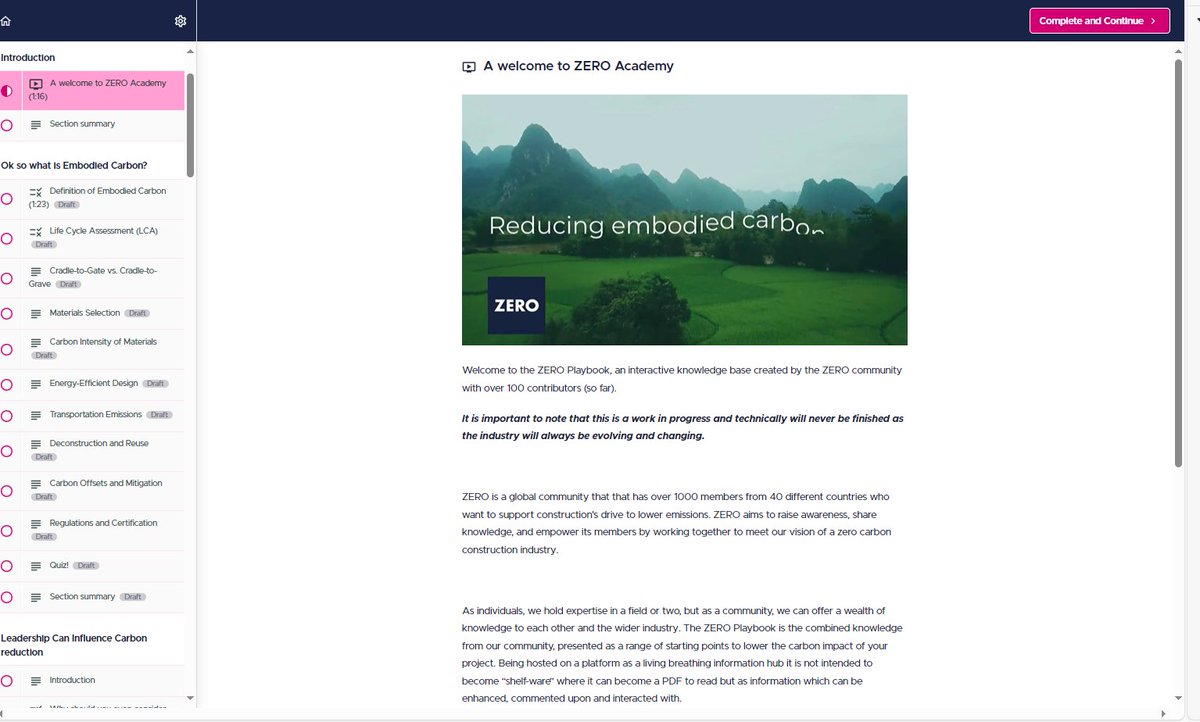 Well this is cooking on renewable gas, ZERO Academy is well underway. Here is a snap shot, who thinks they have what it takes to pass?

"This is a course in Carbon literacy 101 in construction"

<a href="/JMunkley1986/">Johnathan Munkley</a>  <a href="/cad4mac/">Matthew Jackson</a>