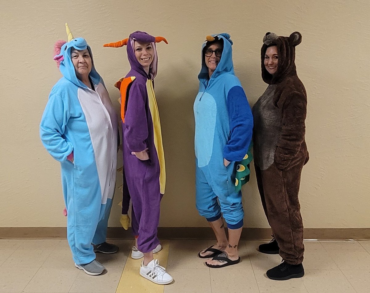 It wouldn't be Halloween without dressing up with my teacher crew for another year!
This year's theme: Ron Clark House mascot onesie 's!
Reveur Unicorn
Nukumori Dragon
Protos Bear
Amistad Peacock
<a href="/STEMagillPSMS/">Heather Magill</a> <a href="/ms_vecchio1027/">Ms. Vecchio</a> <a href="/AMesang18/">Allie Mesang</a> <a href="/palmspringsms/">Palm Springs Middle</a> <a href="/pamelamac1908/">Dr. Pamela McDonnough</a>