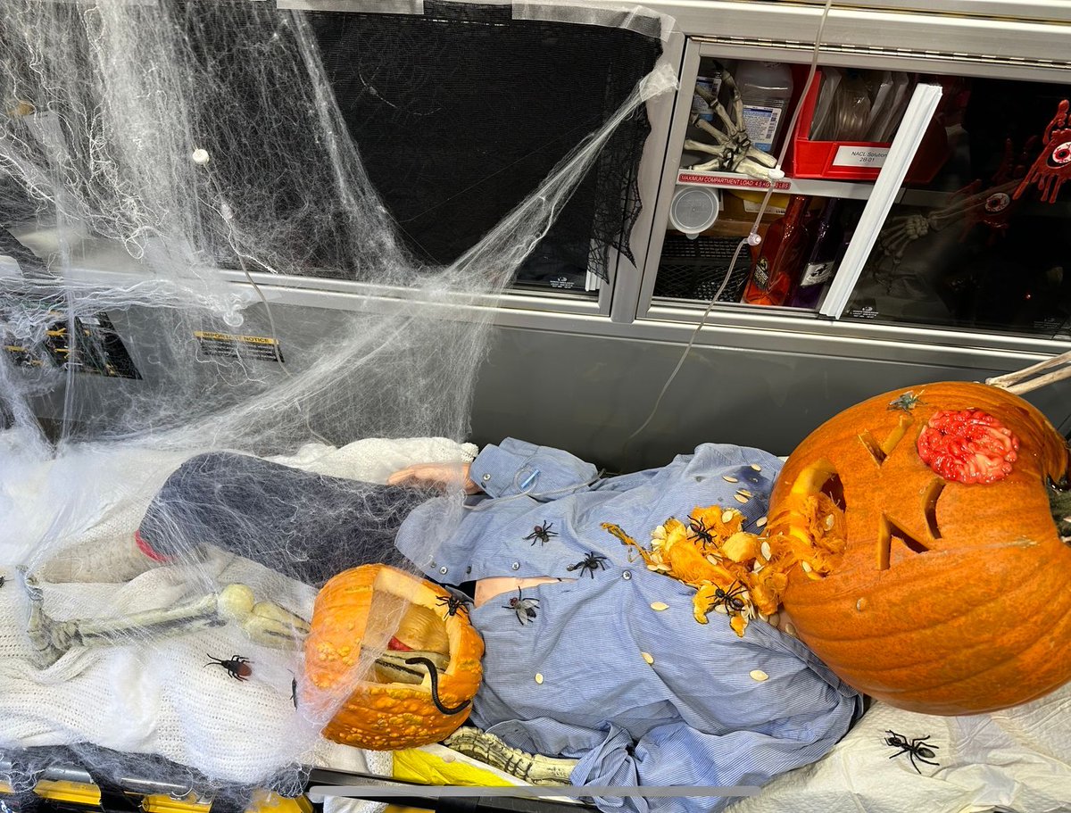 Paramedics are proud to support “Dreams Take Flight Trunk or Treat”.

We knew the children would love touring our ambulance but many adults ALSO couldn’t get enough and kept lining up for a tour.

Treats provided by Giant Tiger ❤️