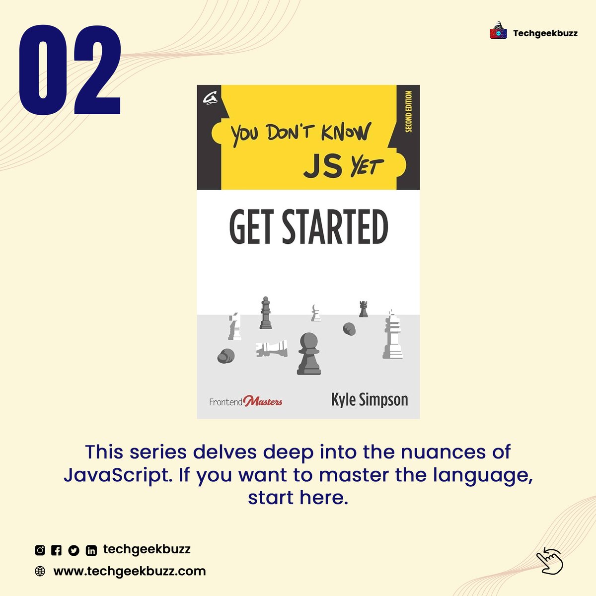 techgeekbuzz's tweet image. 🚀 Elevate Your Coding Skills with These Top JavaScript Books! 📚
#javascript #javascriptbooks #bestbooks #javascriptdevelopers #technology #TechNews #techtips