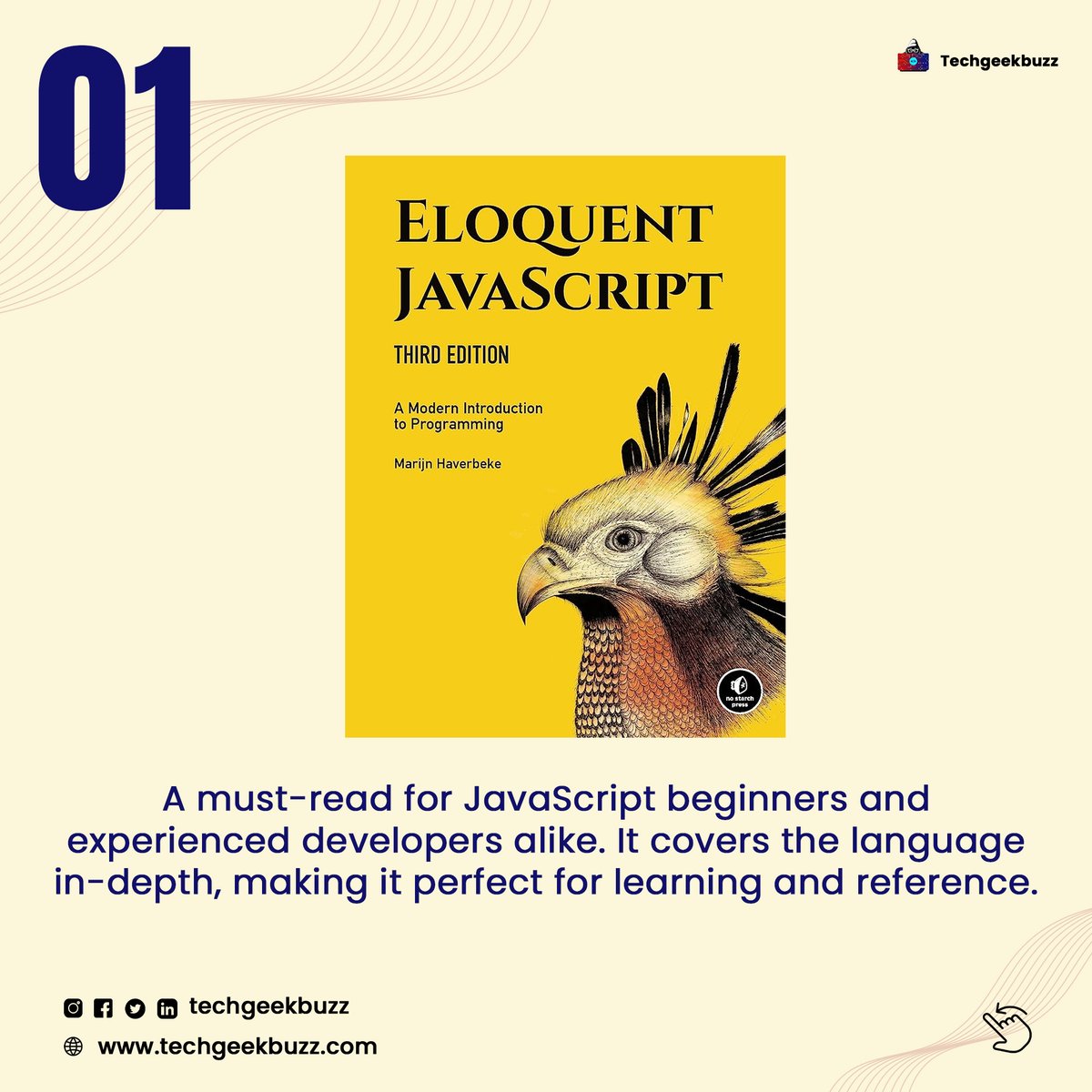 techgeekbuzz's tweet image. 🚀 Elevate Your Coding Skills with These Top JavaScript Books! 📚
#javascript #javascriptbooks #bestbooks #javascriptdevelopers #technology #TechNews #techtips