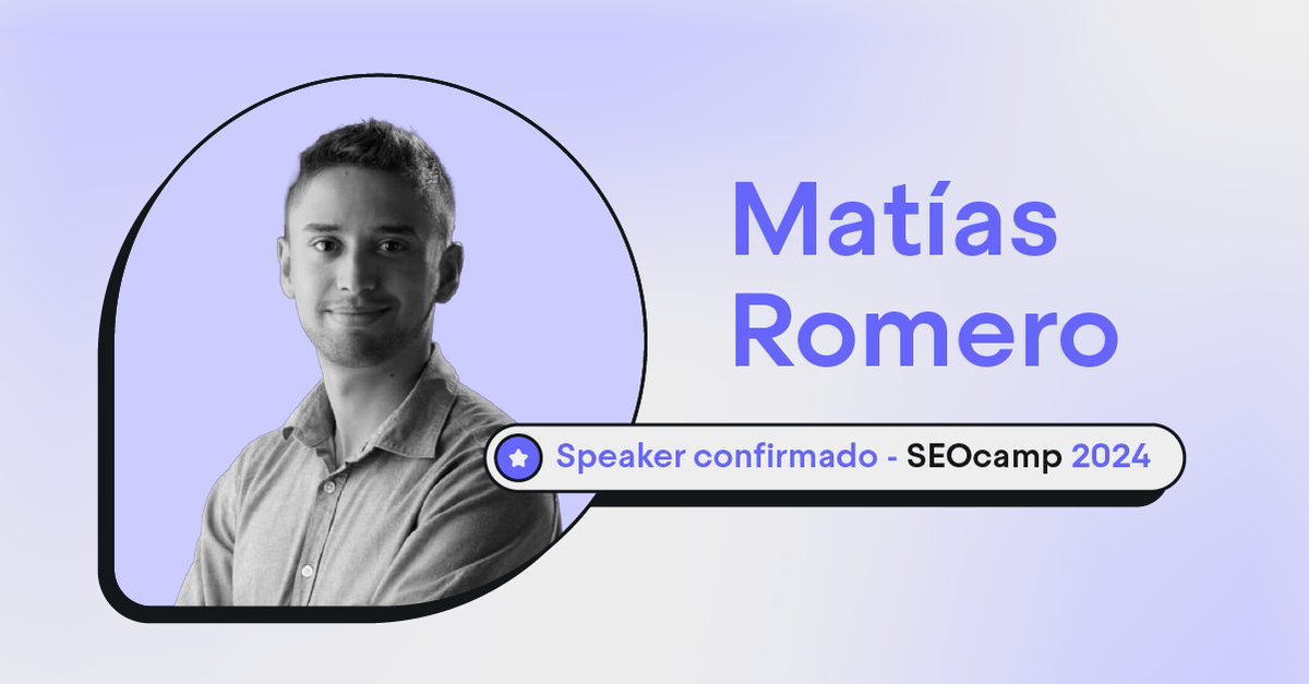 ¡Panel completo! Matías Romero (<a href="/Matt_fiction/">Matías Romero</a>), consultor y experto en SEO Local, profesor en YingYang Academy y desarrollador web, será speaker del #SEOcampBA 2024. Viaja desde Málaga para sumarse al mejor evento SEO de LATAM.

Se vienen muchas más novedades 🔜