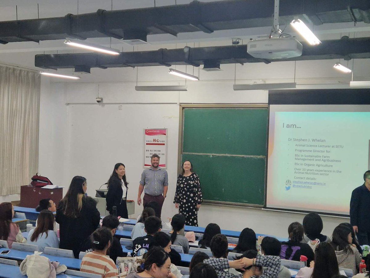 It was a great pleasure to meet our <a href="/SETUIreland/">South East Technological University</a> students in HeNan University of Animal Husbandry and Economics today. Such a lovely bunch of students.