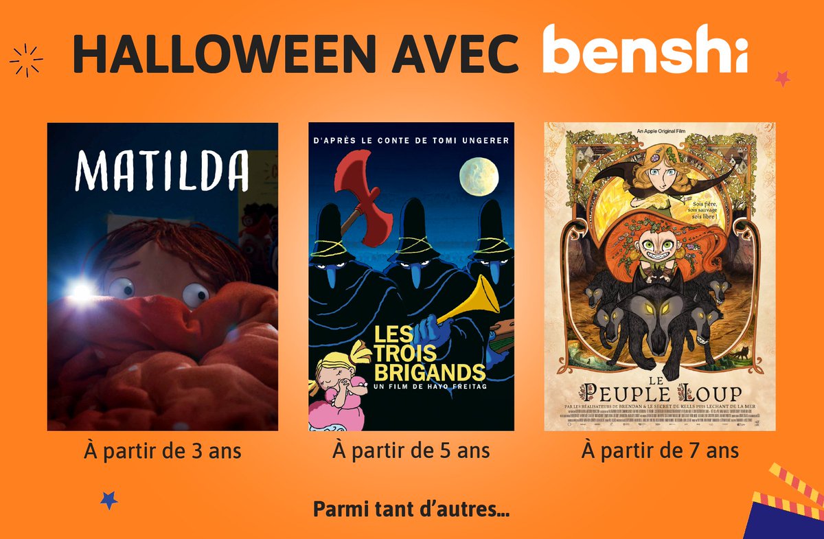 Joyeux Halloween aux petits monstres en herbe et à leurs super parents ! 👻
Préparez-vous à une fête pleine de rires, de frissons et de magie cinématographique ! Nos films sont là pour ajouter une touche de magie à votre soirée. 🎃
> Découvrez nos films : benshi.fr/home