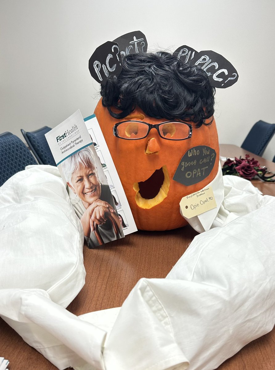 Pumpkin carving contest at work. I think our clinic rocked it!! #OPAT #Halloween2023
