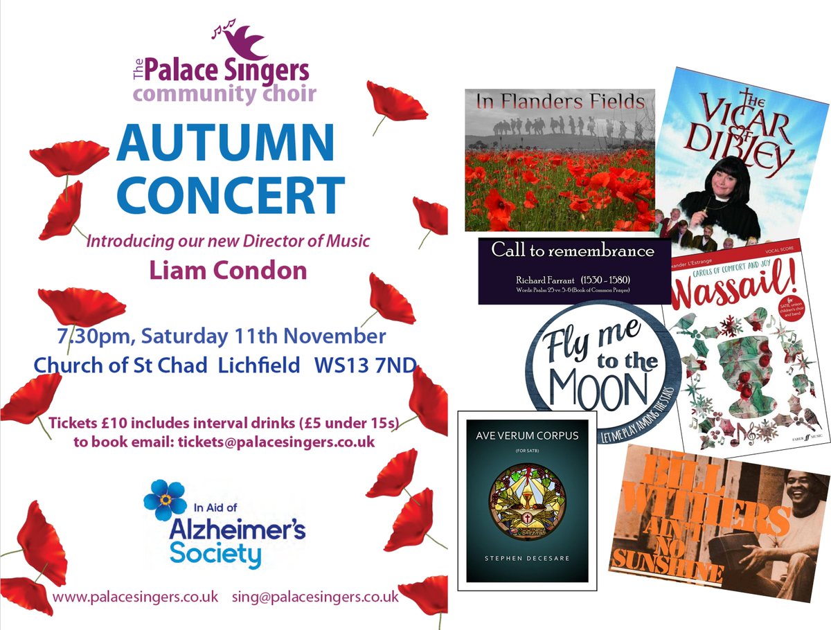 Really looking forward to singing this for you! Do come along if you can.