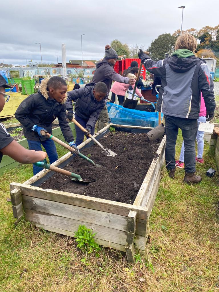 Another session by our Children and Young People on our Seed to Table Project, thanks to Rooted in Hull. These young people are using their half term well to learn more about growing stuff themselves. Next is PATT Foundation on Thursday with another set of Children and Young ones