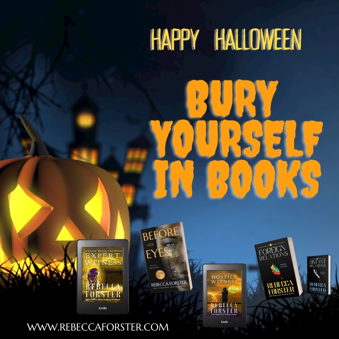 Everyone’s a character tonight! Which one are you? POST A PIC. #Halloween #trickortreat #crimefiction #thrillerbooks #thrillers #mysterythrillers #ereaders #readingcommunity #sewing #booklovers rpb.li/WdTi