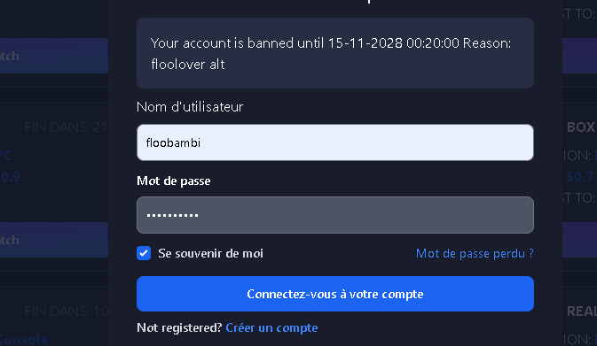 floofnbr's tweet photo. je vien de me faire scam 50 euros par @BetterPlayerWin 
il m'ont ban pour aucune rasion vdm

rt x fav plz 

faut faire payer ces fdp https://t.co/LkdDsdtQb2