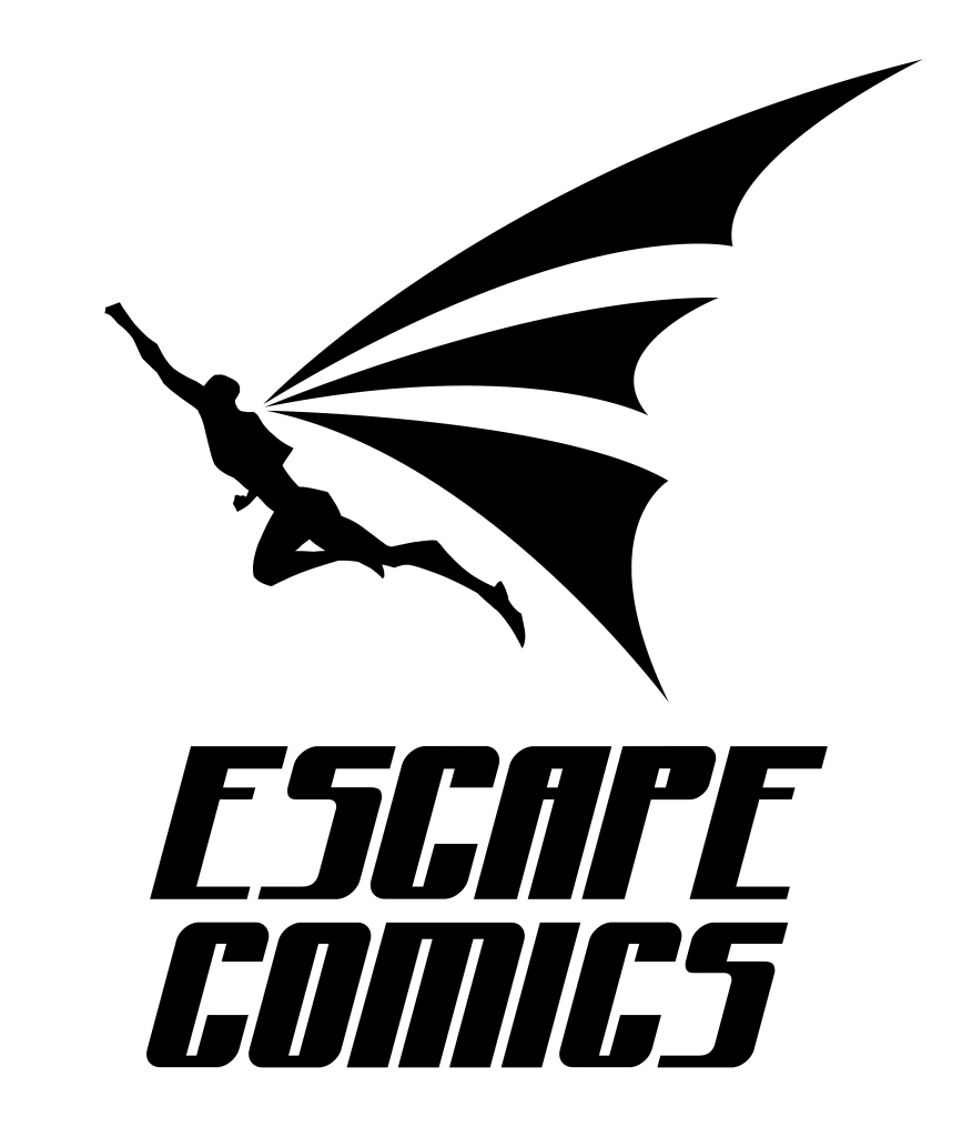 GilbertDeltrez's tweet photo. Time to create a new superhero universe! Escape Comics will be that platform! Love how this logo came out! The "E" in the shape of a cape?! That's how we ESCAPE! #EscapeVerse https://t.co/EvCEkUqx6k