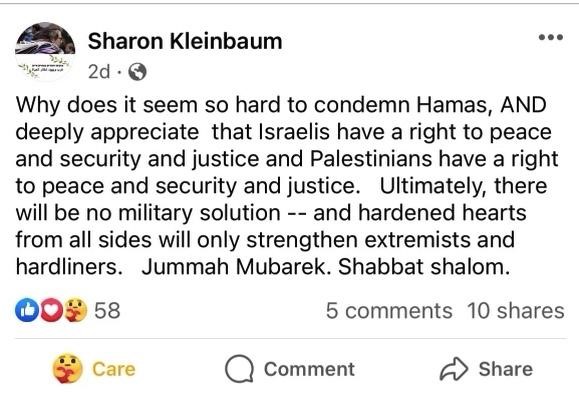 Thank you Rabbi Kleinbaum, I couldn't agree with you more. @Skleinbaum