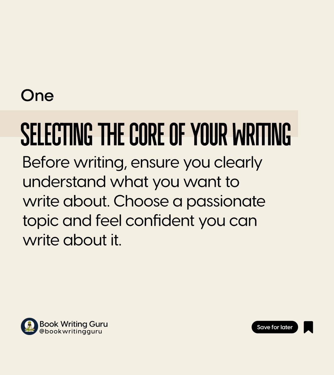 BookWritingGuru's tweet image. Need some writing inspiration? Stay tuned for our weekly writing tips. We&apos;re here to help you overcome writer&apos;s block and unleash your creativity.

#bookwritingguru #bookwritingtips #booklaunch #bookwriting #writersofinstagram #writing #bookstagrammer #writingtips