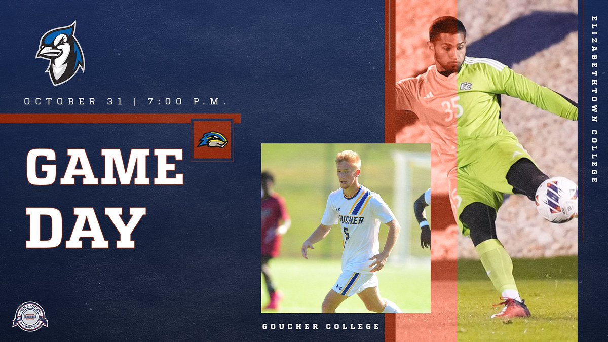 More #LandmarkMSOC first round action! 🆚 @GoucherSports at @EtownBlueJays 📍 Elizabethtown, Pa. ⏰ 7:00 p.m. 📺 @FloFC_ / tinyurl.com/5786pwpr 🎟️ Cash Only at Gate 🏆 tinyurl.com/5yc6ftdk #MakeYourMark