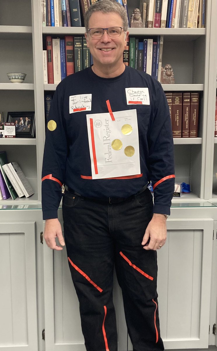 For our @UMKCLaw legal-themed Halloween costume competition today, I’m coming as Administrative Law—complete with red tape. If you don’t think that’s scary, we can’t be friends. 🥸 Have a fun and safe Halloween.