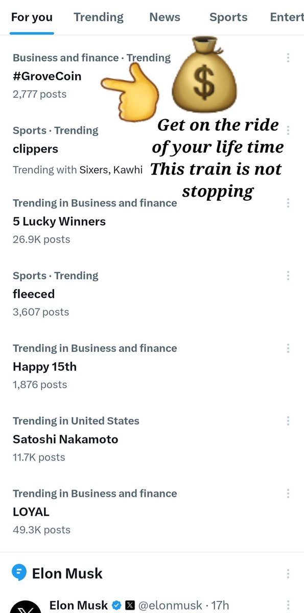 To: #CryptoWorld / #BITCOIN
Hello #BITCOIN and all its  enthusiasts. Say Hello to #GroveGreenArmy, #GroveCoin a all Geen Coin thats is coming for you..! The Fastest growing coin that will catch up to you and or surpass you in the future.
Help the world to go all Green, #GroveCoin