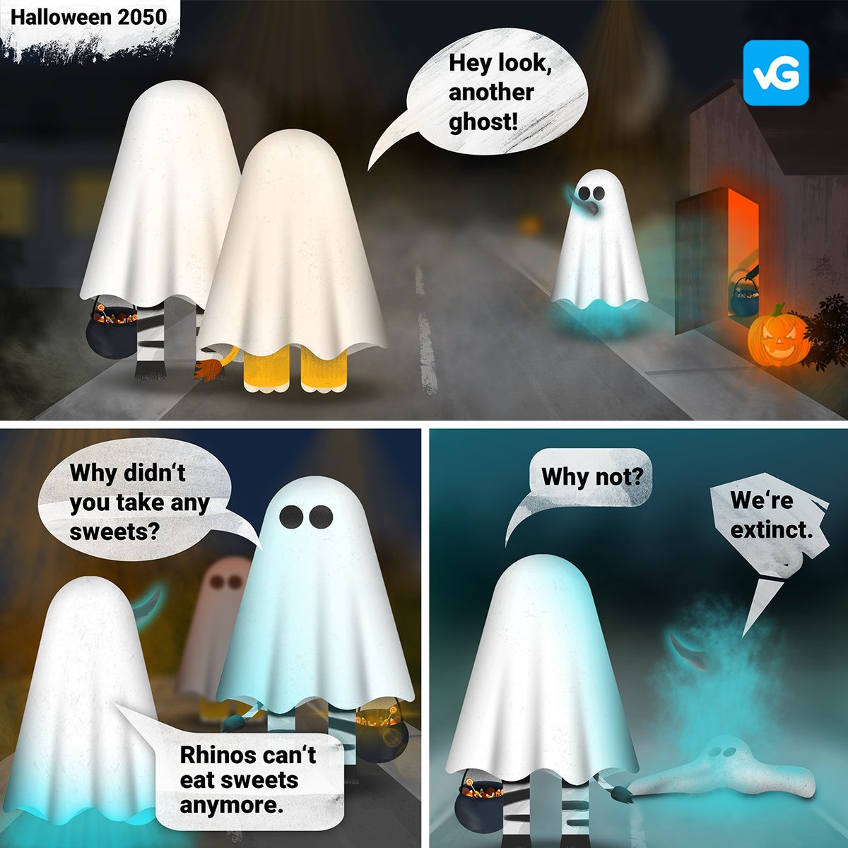The future doesn't have to be scary 😨. 

This #halloween, help prevent species extinction today. 

viagood.app