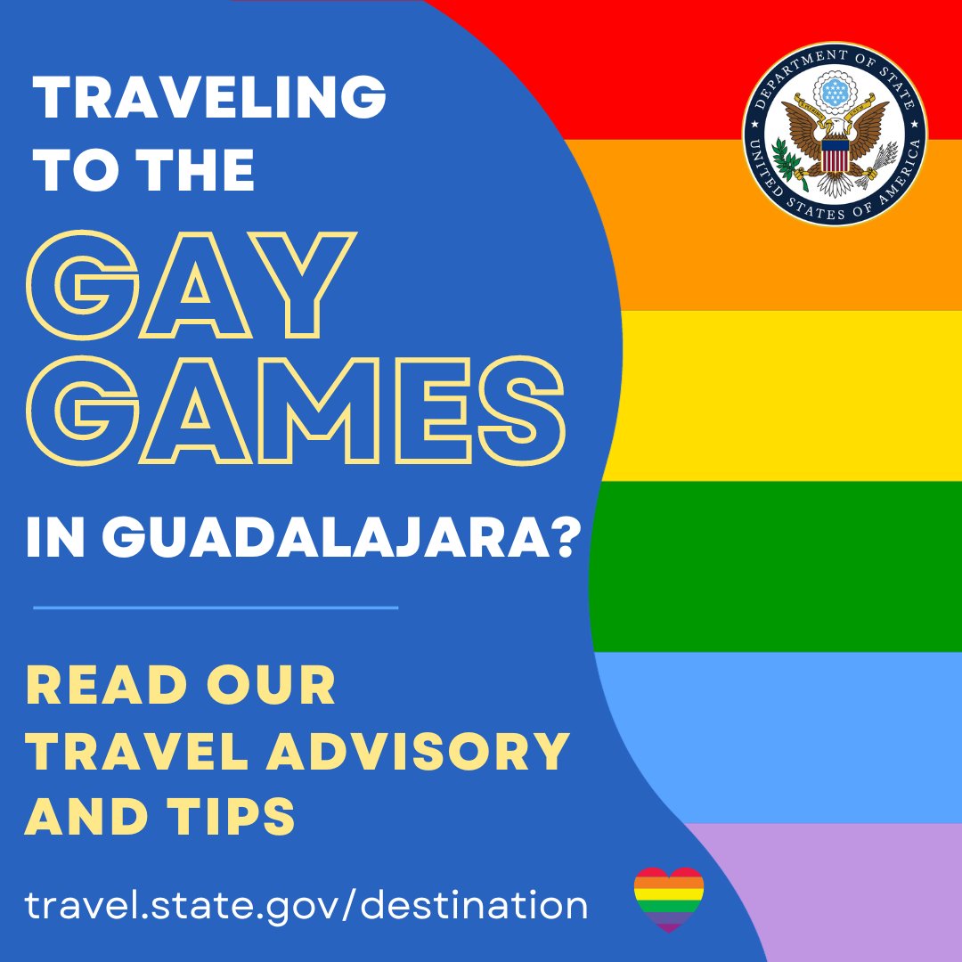 Traveling to Guadalajara, Mexico for @GayGames 2023? Follow these tips! ✅ Check your passport. Make sure the expiration date is after your planned departure from Guadalajara and that your passport has at least two empty pages for entry and exit stamps. ✅ Read the Travel…