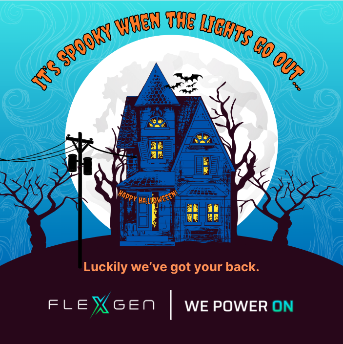 FlexGenPower's tweet image. Happy Halloween from the FlexGen family!

#Halloween #FlexGen #energymanagementsystem #WePowerOn