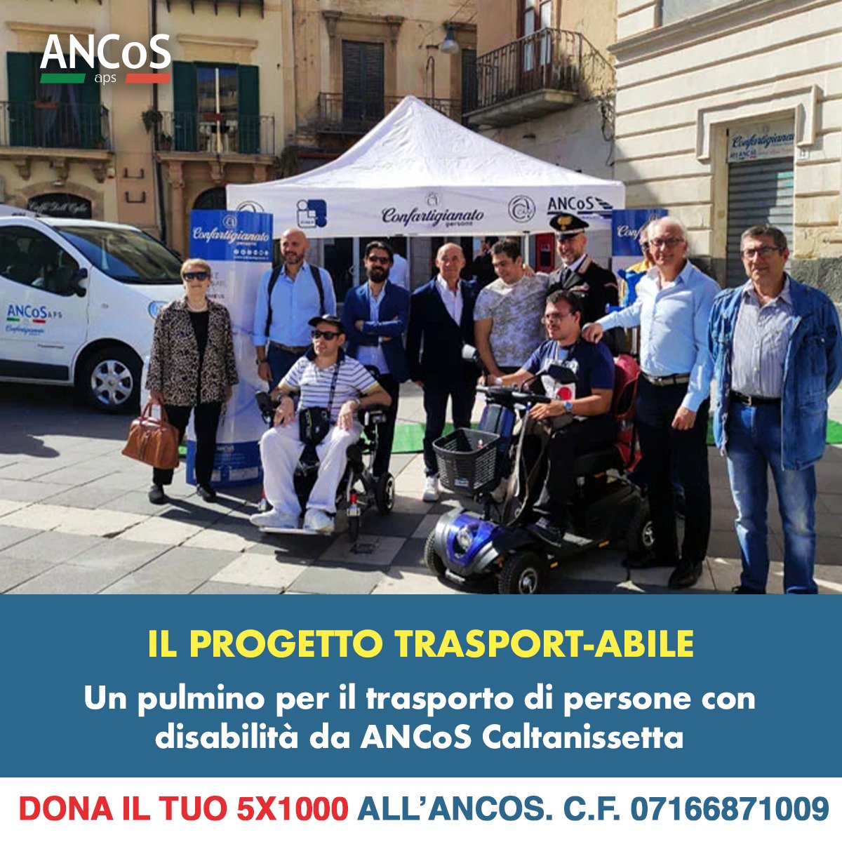 Le persone con disabilità hanno spesso difficoltà a muoversi in autonomia e a raggiungere i luoghi dove svolgere attività, nasce così il progetto Trasport-ABILE grazie al quale l’ANCoS ha provveduto all’acquisto e alla fornitura di 62 mezzi attrezzati.

ancos.it/ancos-caltanis…