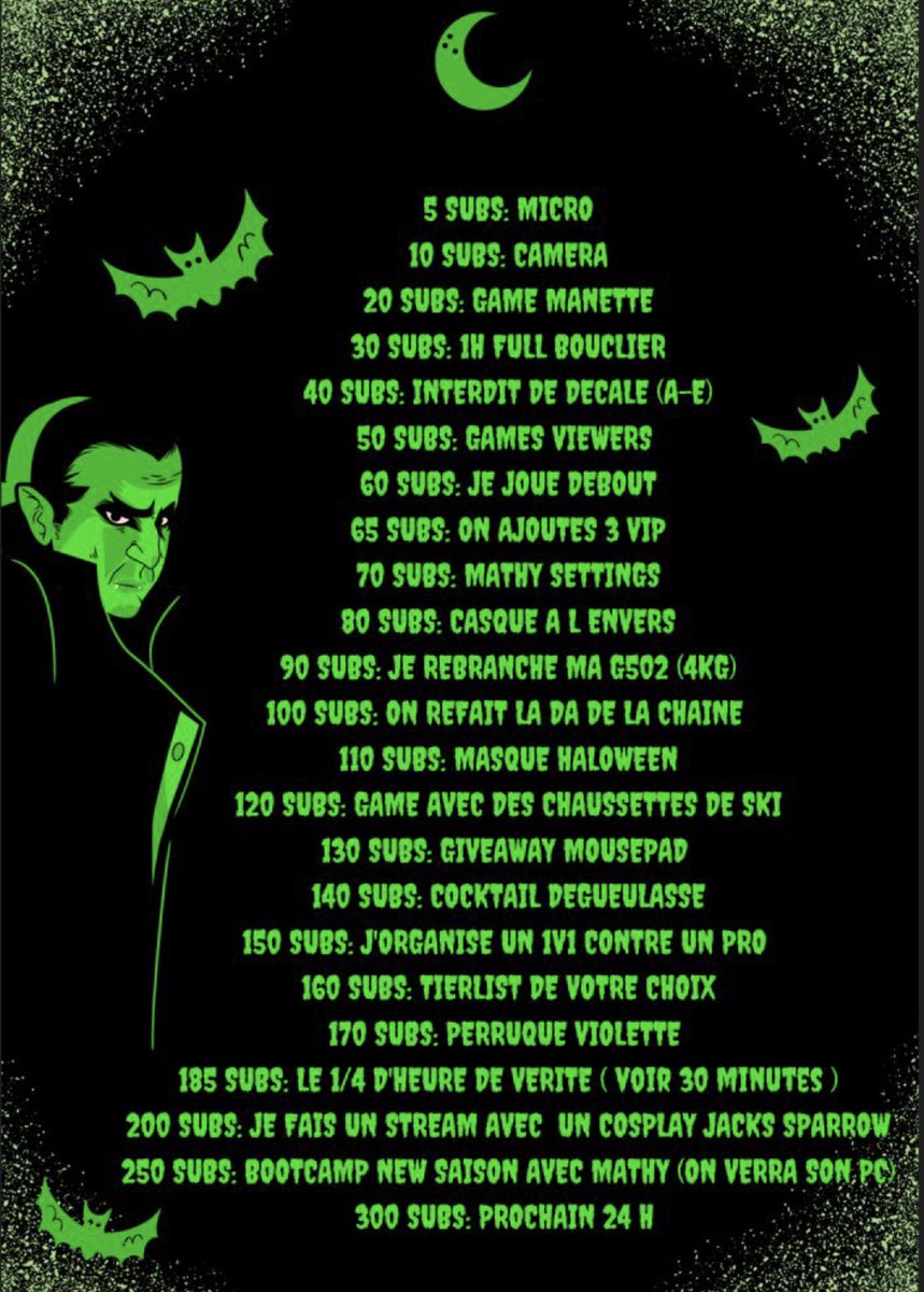 Live 24H🚨

🎃Rejoignez-nous ce soir vers 18 H sur la chaîne pour un live 24H Spécial Halloween 🎃

RT Apprécié 🧙‍♀️