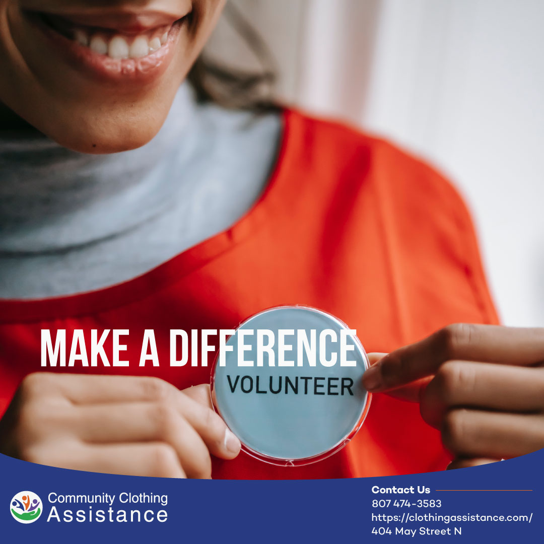 TbAssistance's tweet image. Are you looking to give back to the community or obtain volunteer work hours? Community Clothing Assistance (CCA) needs you!

404 May St. N
Mon-Fri 11am-6pm Sat 12pm-5pm
admin@clothingassistance.com, clothingassistance.com 
(807) 474-3583