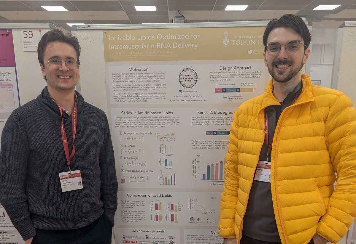 First day of the <a href="/mrnaconference/">International mRNA Health Conference</a> with <a href="/juliencsenecal/">Julien C. Senécal</a>! It was a long trip to Berlin but we're excited to be representing the <a href="/OFKLab/">OFK Lab</a> with two posters this year.
