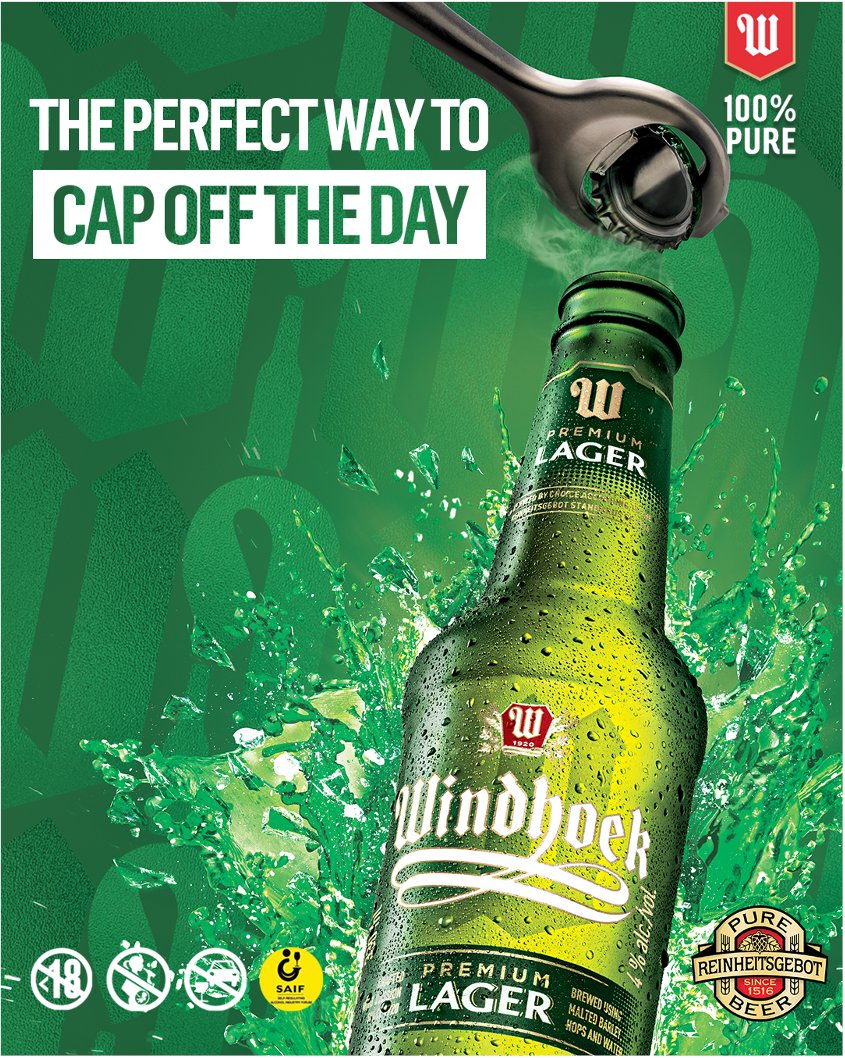Windhoekbeer_NA's tweet image. Cap off the perfect day with the perfect beer. #100PercentPure #PerfectTimePerfectBeer