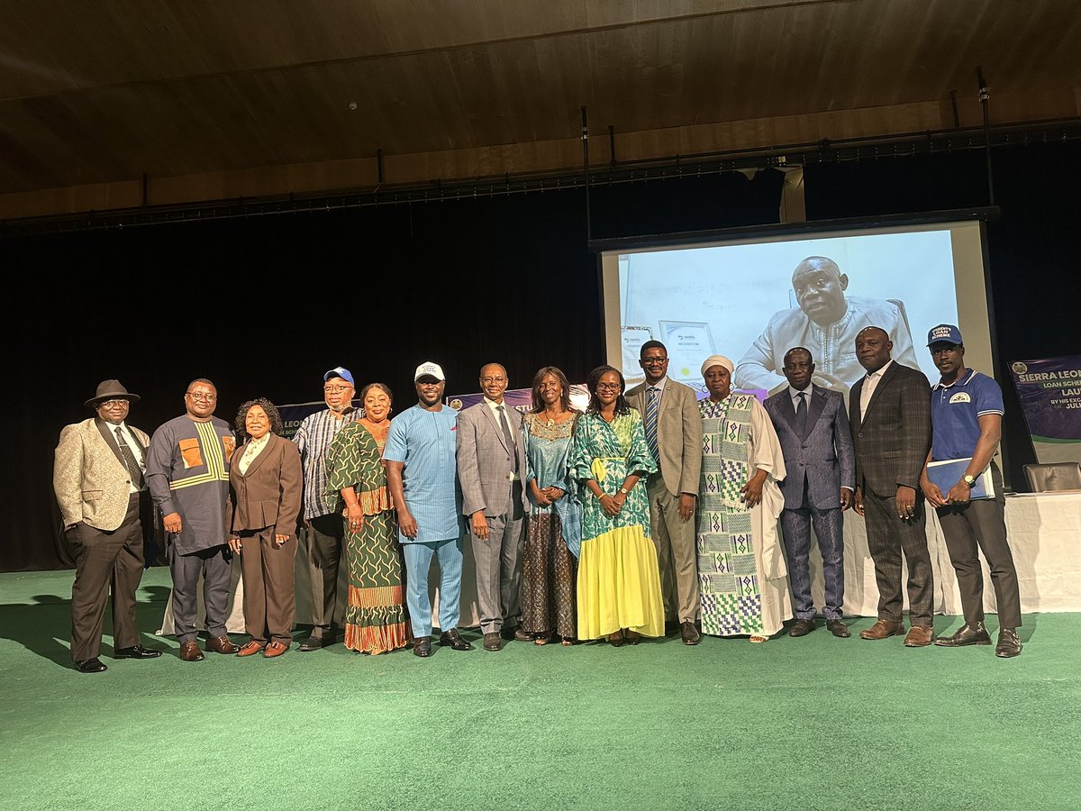 Today, I joined colleagues as the Government launched the first Sierra Leone Students’ Loan Scheme Fund that will provide sustainable financial assistance to students as a means of increasing access to higher education and promote the right to education for all Sierra Leoneans.
