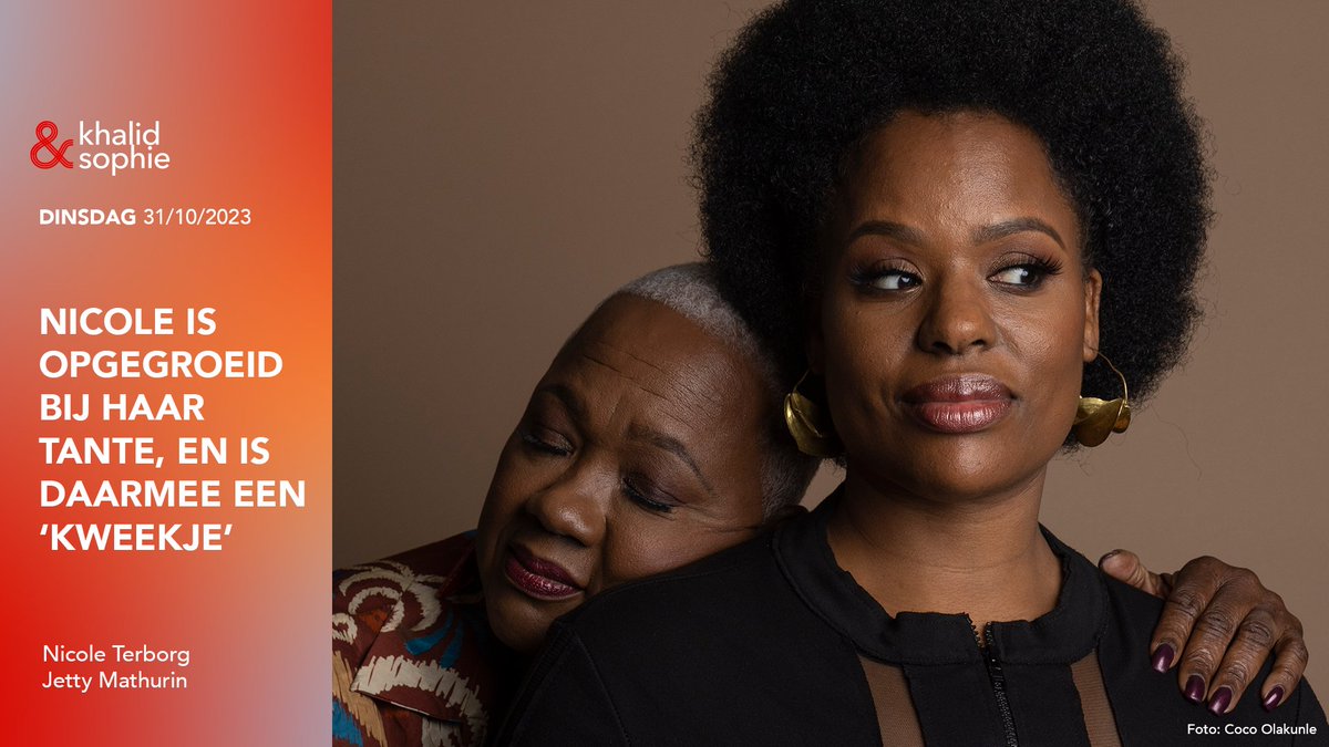 Nicole Terborg moest op 13-jarige leeftijd bij haar tante gaan wonen, en werd daarmee een ‘kweekje’. Niet ongebruikelijk binnen de Surinaamse gemeenschap, maar er werd niet over gepraat. Totdat ze er een podcast over maakte. Vanavond schuift ze samen met haar moeder Jetty