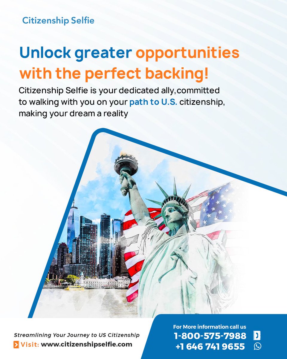 Citizenshipsel's tweet image. Maximize your potential! With the unwavering support of Citizenship Selfie, your path to US citizenship is a thrilling adventure, filled with opportunities just waiting to be seized. Let&apos;s embark on this incredible journey together! #USCitizenship #PathToCitizenship