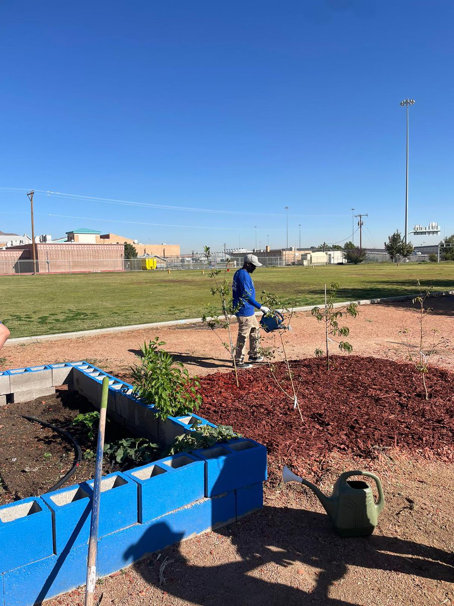 Big thanks to The Mission Continues for coming out to support the Hart Elementary garden cleanup this past weekend. Great community partnerships make great community schools! @missioncontinue
