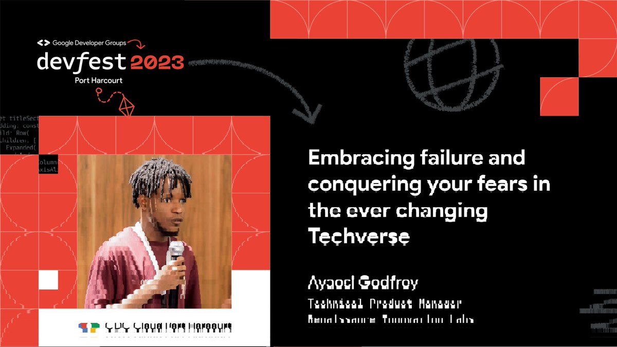 gdgcloudph's tweet image. Introducing @ayaosigodfrey a speaker for DevFest Portharcourt 2023!
He is a Developer Advocate and co-lead at @GDGPHC
Topic: Embracing failure and conquering your fears in the ever changing Techverse.
RSVP - bit.ly/devfestph2023
#DevFestPH2023 #DevFest2023