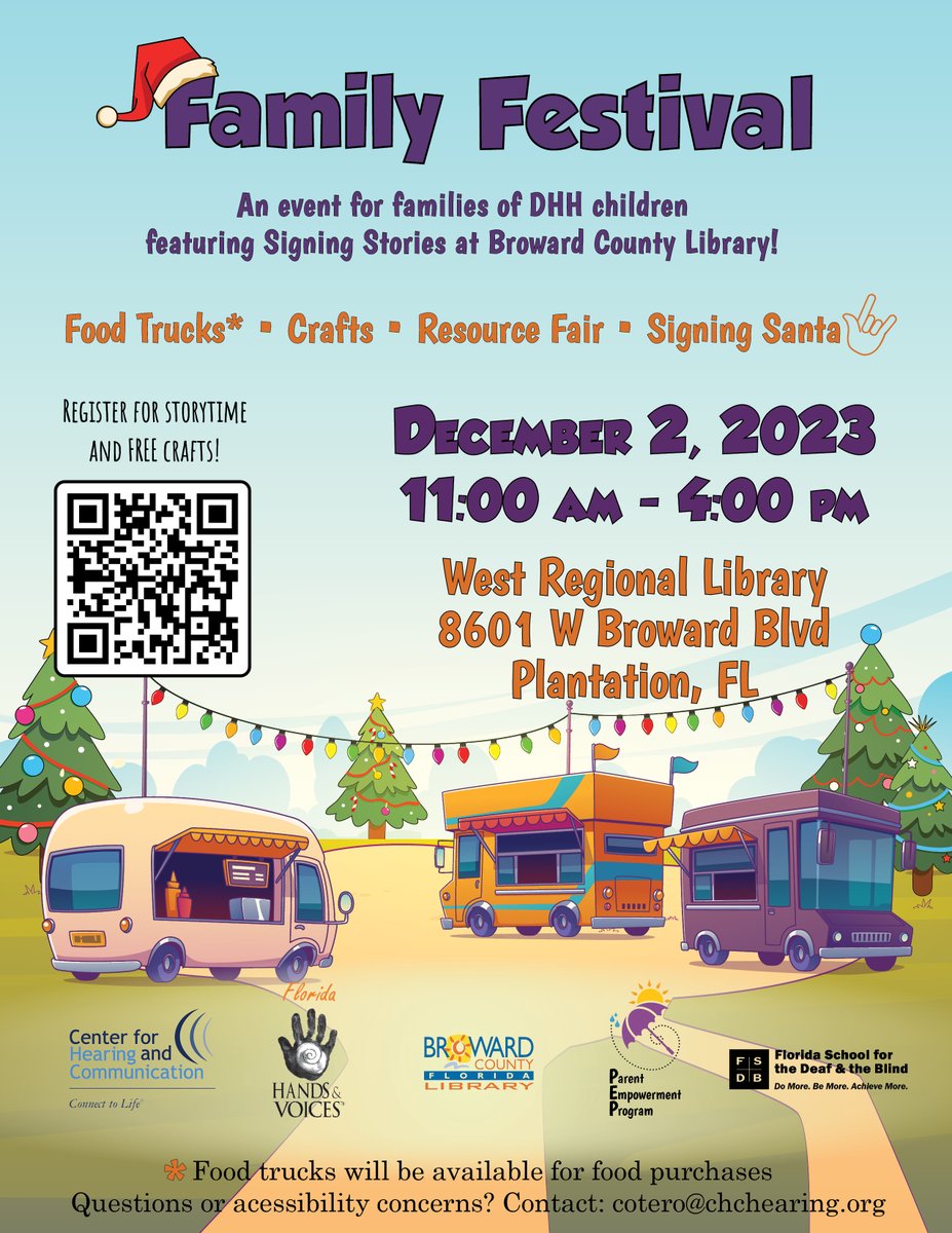 Mark your calendars! Save the date!
@BrowardLibrary @FSDBK12 @HandsandVoices @CHChearing @ChcFlorida @CSCBroward