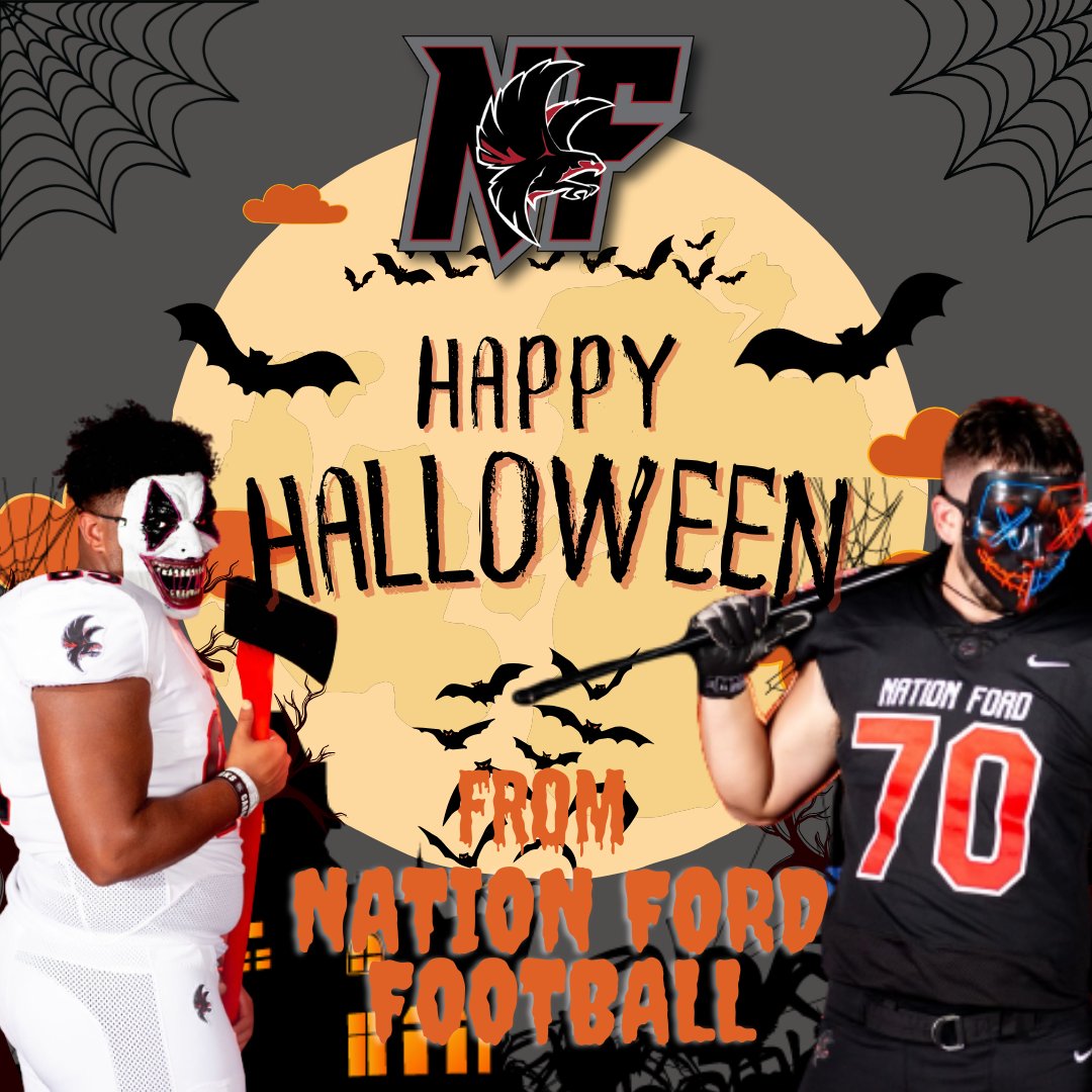 Wishing everyone a Safe and Happy Halloween! from, Nation Ford Falcon Football