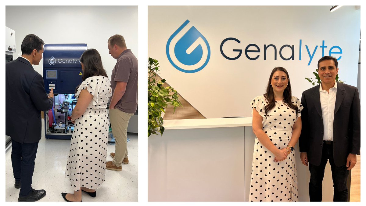 A big thank you to <a href="/RepSaraJacobs/">Congresswoman Sara Jacobs</a> for paying a visit to the new Genalyte HQ and taking the time to learn about our cutting-edge Merlin Automated Lab System! We appreciate your interest and support in advancing healthcare technology. #Innovation #HealthcareTech #MoveDataNotBlood