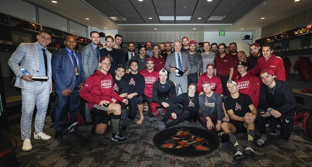 Bittersweet night as my NHL career with the Coyotes/Jets came to an end after 27 years. I am very grateful to have worked in the League for almost 3 decades. It’s been an honor to work with the most amazing athletes and people and all the great media. Thank you!