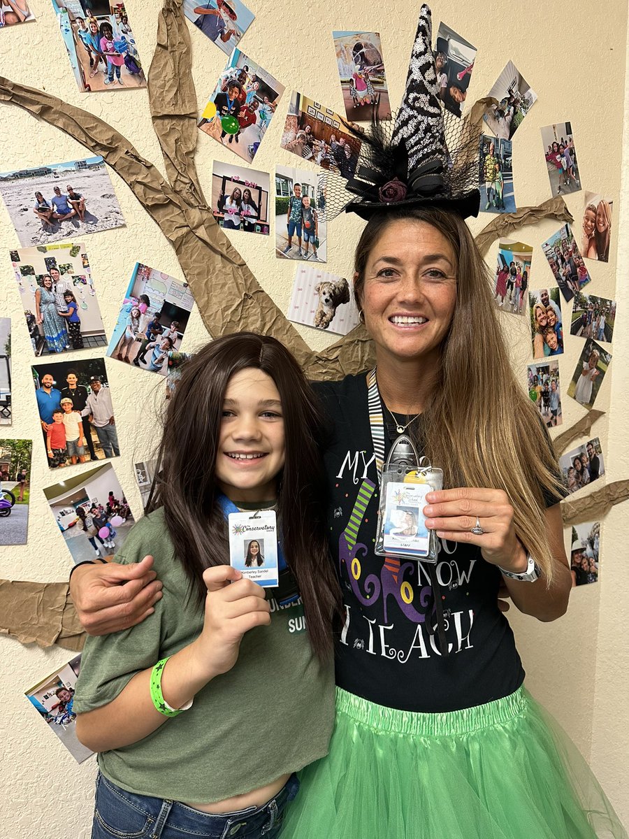 When your students dress up as you for Boo Bash! They nailed it! Junior Mrs. Sandel and Mrs. Probel❤️ #teamprodel