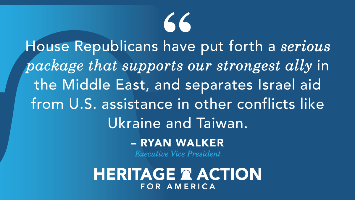 Heritage_Action's tweet photo. “The House should quickly pass this responsible and necessary aid to provide support to Israel as the conflict unfolds in real time.”

Read the full statement from @RyanLWalker.⬇
https://t.co/qdmdYcCg7o https://t.co/4xZun1RK7F