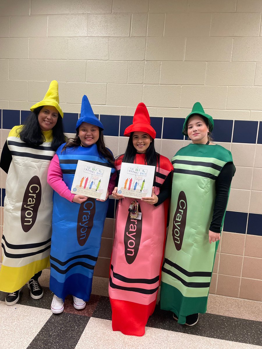 maestra_deanda's tweet image. Character parade: The Day the Crayons Quit #4thgradeteam 🖍️