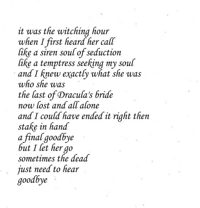 BklynMercado's tweet image. #vssdark

it was the witching hour
when I first heard her call
like a siren soul of seduction
like a temptress seeking my soul
and I knew exactly what she was
who she was...

#poetry 
#WritersPost
#micropoetry
#poetrycommunity