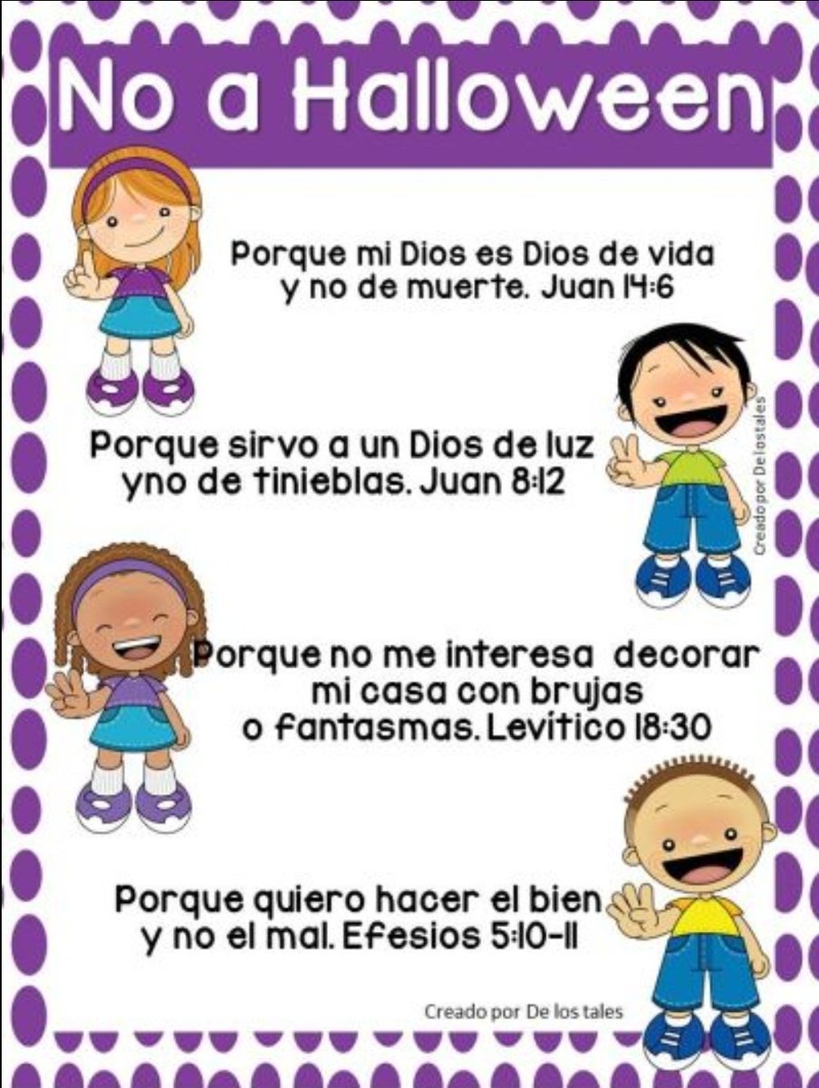 Anyicano's tweet photo. Di ¡'NO' al Halloween!, 
🥰Celebremos la Biblia, la verdadera Palabra de Dios que ilumina nuestros corazones con amor y sabiduría. 📖✨
#LaBiblia #DíadelaBiblia #PalabradeDios #NoAHalloween https://t.co/L6mmIbN0sG