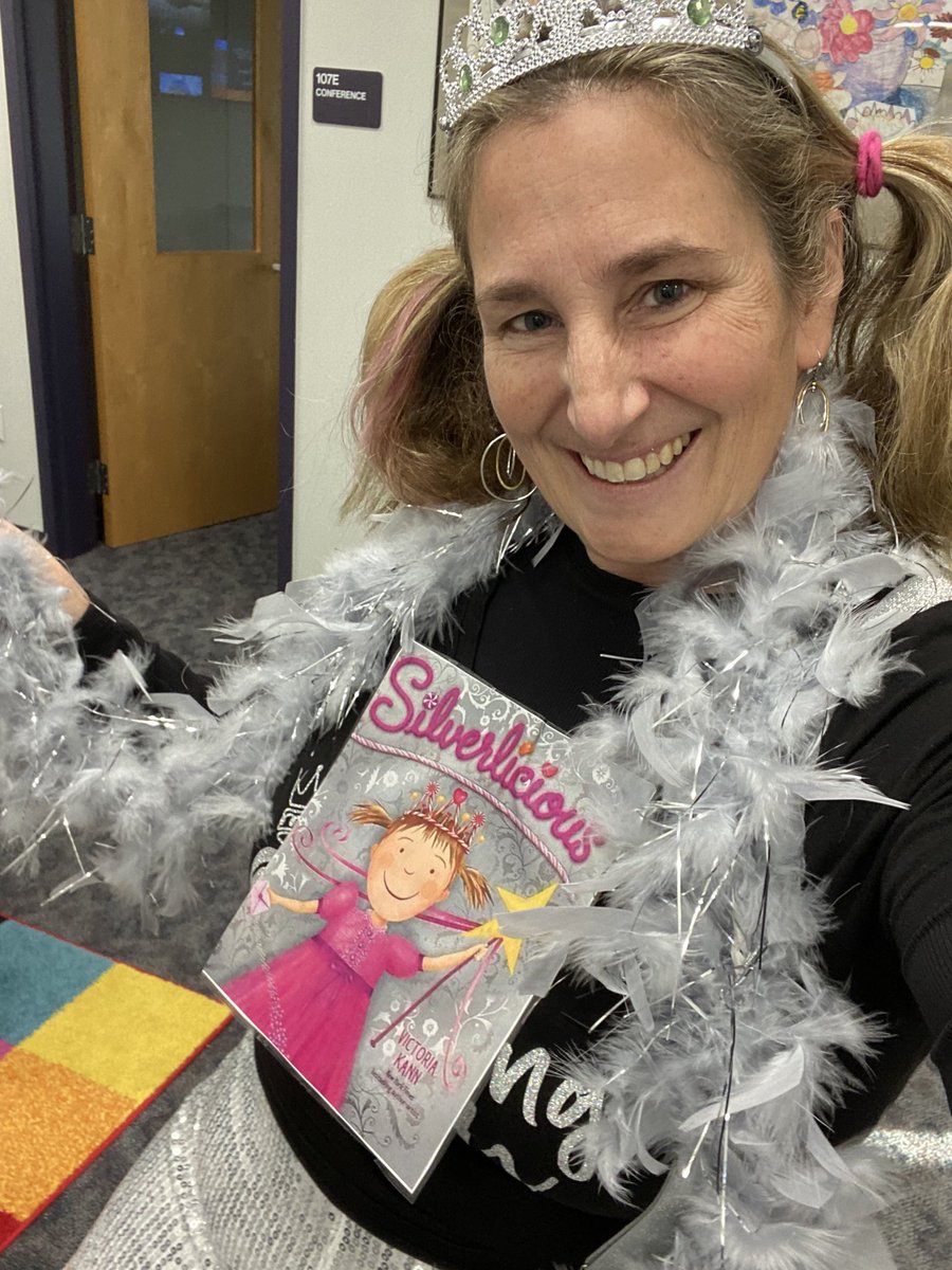 The things we do for kids! Silverlicious is in school today! #booklove #HPClough #CloughSoars #MURSD @NAESP