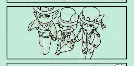 めっちゃ久しぶりに4コマ描いてる 