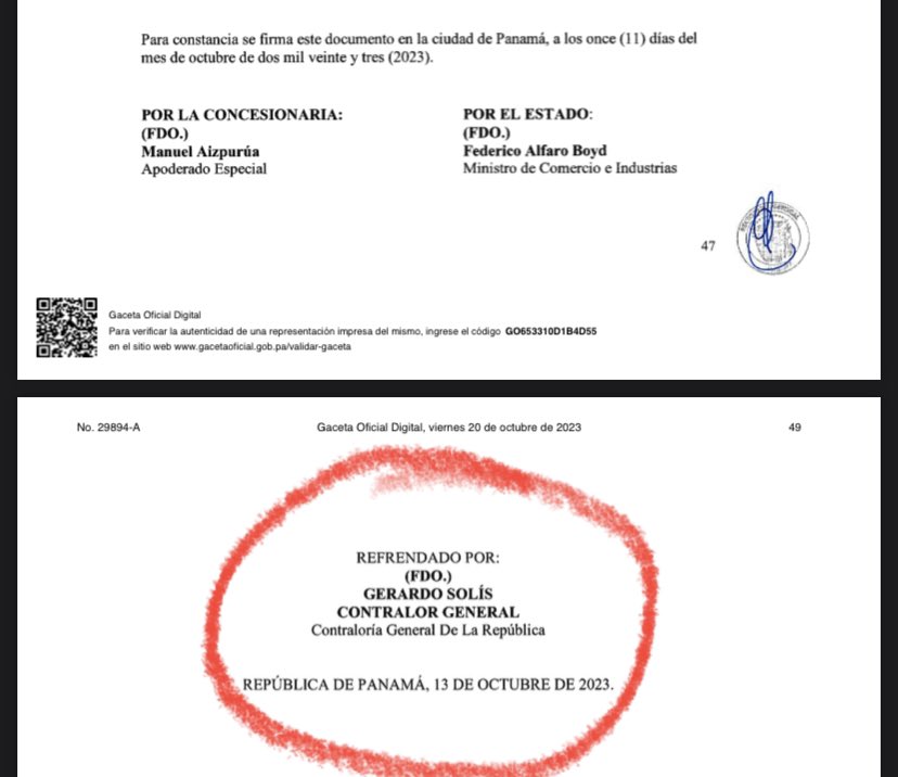 Hay uno que está pasando agachadito y calladito en el medio de todo esto y también firmó el Contrato Minero… y no podemos dejarlo pasar por Go free! <a href="/GerardoFSolis/">Gerardo Solís</a> tú también firmaste