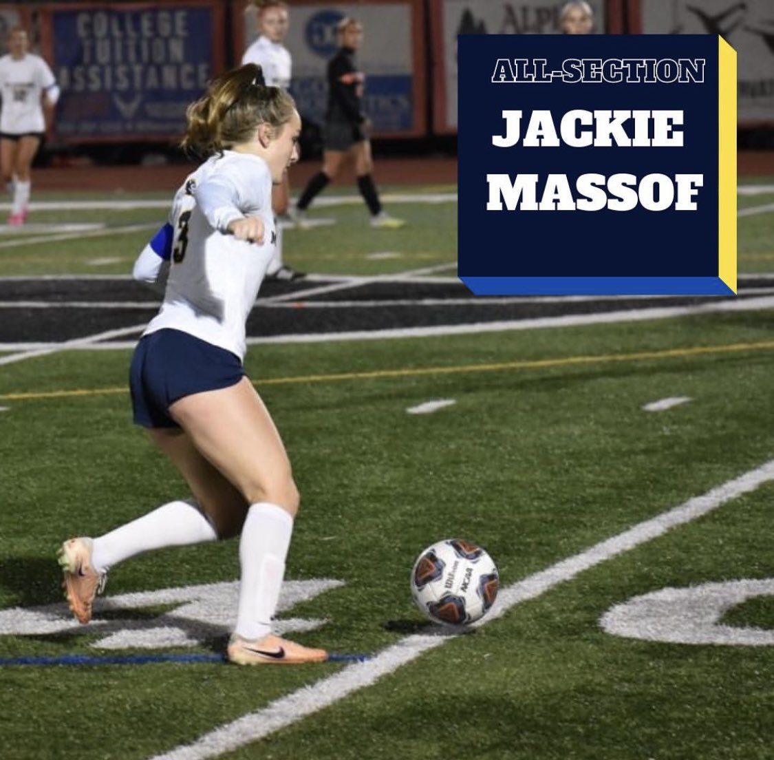 🚨POST SEASON ACCOLADES🚨 
Congrats to our FIVE all-section players 😈😈 
-Mary McElhattan 
-Casey Gorman 
-Jackie Massoff 
-Sara Incorvati 
-Tessa Peer