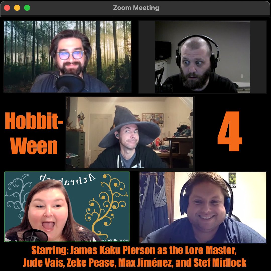 Athrabeth_cast's tweet photo. To celebrate the spoopiest time of the year, the gang is back in this very special bonus episode of harrowing hay mazes and hunky himbos. Join us for Hobbitween 4, and Happy Hobbitween to one and all!
https://t.co/GebjPDBg8E
#Athrabeth #Hobbitween https://t.co/KQMKWrtq5w